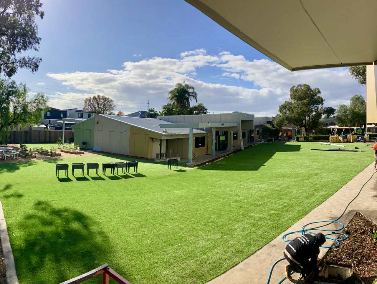 Commercial Synthetic Grass Installation