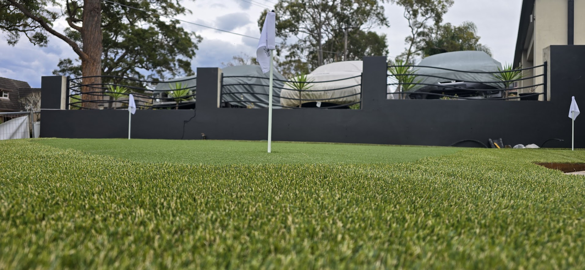 Synthetic Golf Green Installation — Prestige Artificial Lawns