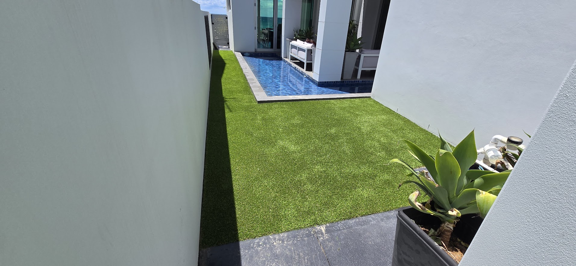 Residential Synthetic Grass Installation — Prestige Artificial Lawns